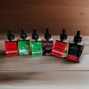 Lot Of 6 Bath & Body Works Wallflowers Refills Seasonal Winter Autumn Holiday